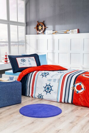 MNZ-Deep Blue Single Duvet Cover Set PR-12617484 - Özdilek