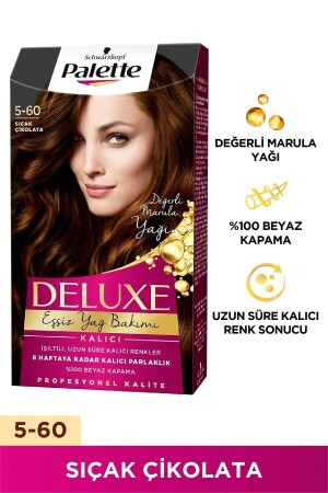ملون الشعر من MNZ-DELUXE 5-60 شوكولاته ساخنة - Palette