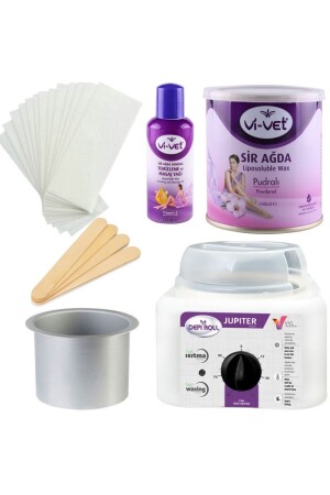 مجموعة من آلة التدفئة من مشعير (MNZ-Depirol Sir Wax Heater Machine Set) - Vivol