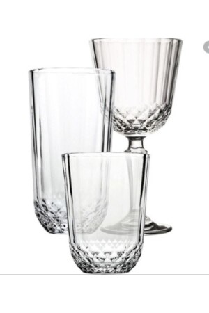 (MNZ-Diony) سلسلة 18 قطعة زجاج وخبز Set DIONY 18S - Paşabahçe