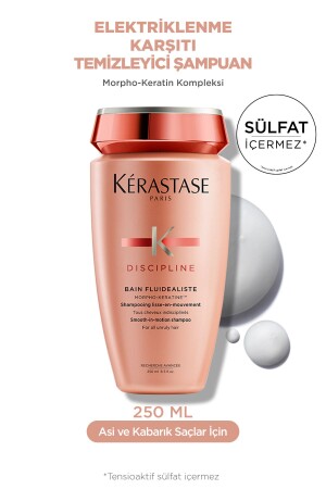 MNZ-Discipline Bain Fluidéaliste التحكم الكهربائي خالي من الكبريت للاستيزام الصعب للشعر - Kerastase