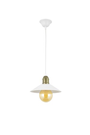 MNZ-Double White Retro Rustic Model عصرية مصباح معلق معدني قمرة 3542WHT - Lambadar