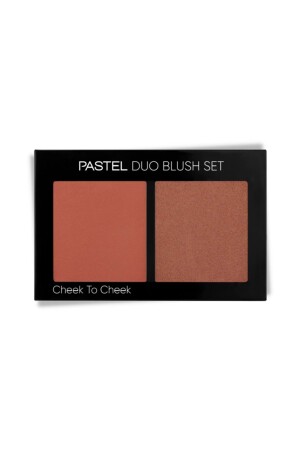 مجموعة من الـ MNZ-Duo Blush Set شفتي إلى شفتي - مجموعة من الـ Duo Blush Set 20 عسل دافئ 2 × 4 3G - Pastel
