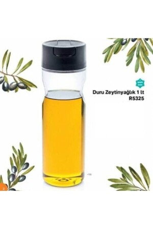MNZ-Duru زيت الزيتون القنينة 1 لتر (غطاء أسود) DAL8681672419318 - Tupperware