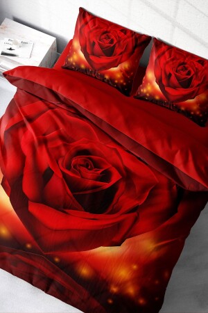 مجموعة غطاء MNZ-Duvet Set 100% قطن طبيعي مزدوج 3D رقمية عيد الحب السادس - Monohome