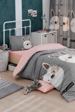 MNZ-Easy-Iron Duvet Cover Set واحد الأرنب A Ep-021495 - Eponj Home