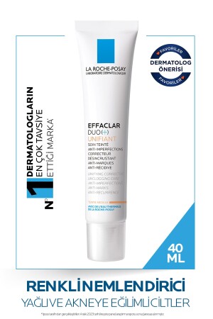 MNZ-Effaclar Duo Unifiant المكيّف الملوّط للمسطحات المتوسطة للجلد المُتسم بالدهون والثدي 40ml 3337875 - La Roche Posay