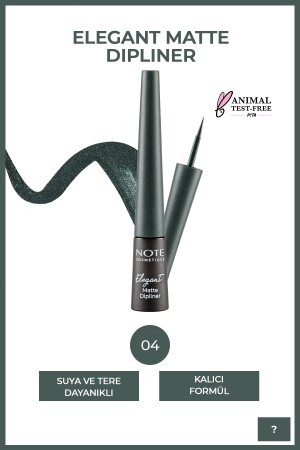 MNZ-Elegant Matte Dipliner مضاد للماء الأخضر 04 - Note Cosmetics