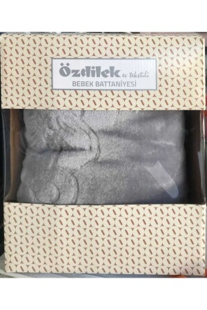 غطاء الطفل من طراز MNZ-Embos 100x120 رماد E5B2 - Özdilek