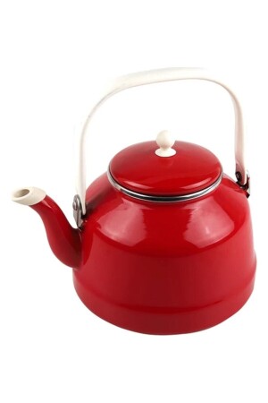 MNZ-Enamel Teapot 2 لترات حمراء 11082022ÇAYKA20 - qussine