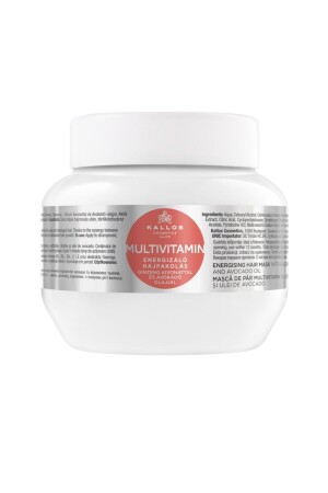 قناع رعاية الشعر من MNZ-Energizing with Multivitamin Energizing Ginseng Extract و زيت أفوكادو 275 مل - Kallos Cosmetics