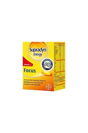 MNZ-Energy Focus مكمل غذائي يحتوي على جينسنغ 30 قرص فيلم Tyc00399204914 - Supradyn