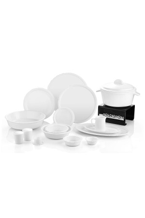 MNZ-Eser-I إسطنبول عشاء مجموعة 120 Prc Plain 31000040073 - Koleksiyon