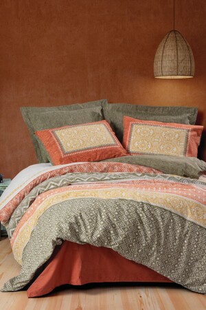 MNZ-Ethnic Single Duvet Cover Set طلاء تووا 1748p - Cotton Box