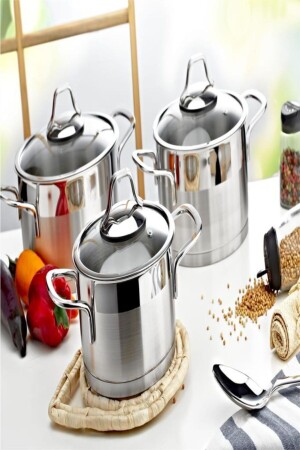 (MNZ-Evim Casserole Set) (لونا S-1169 8697445171697) - Saray