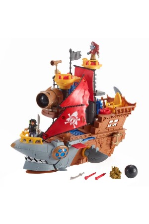 MNZ-Fisher سعر سفينة القراصنة Dhh61 MTL-DHH61-Mattel - Imaginext