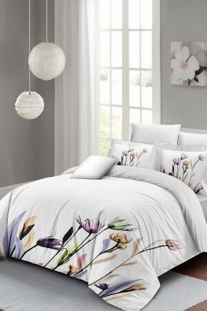 MNZ-Floral White Double Duvet Cover Set monohome2013 - Monohome