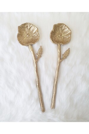 ملعقة خدمة سلطة معدنية ذات شكل من MNZ-Flower TRYERY339 - LOVYCO