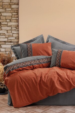 MNZ-Folk Art Double Duvet Cover Set طلاء تامايا 8680108062760 - Cotton Box