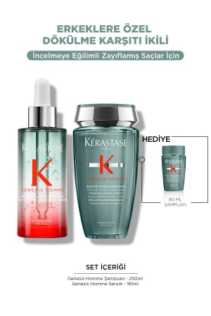 MNZ-Genesis Homme مكافحة تساقط الشعر هدية رعاية الشعر المخصص للرجال - Kerastase