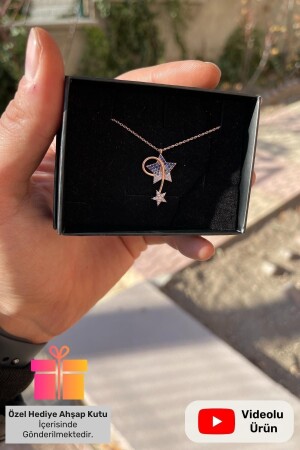 MNZ-Gift كرة النجم 925 سبرلينغ سيلفر سلسلة عنق ذيل سلايز القطب الشمالي نجمة عنق LCN-101-109 - Lucente Jewellery