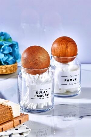 MNZ-Glass ديكورات كرة غطاء كأس ووعاء القطن 300 مل FBZ-02KP-2 - FBZhome