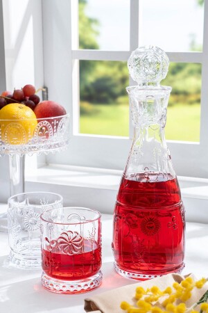 (MNZ-Glass Spring Model Carafe Set) مع 2 نظارات (BH) - Glamis