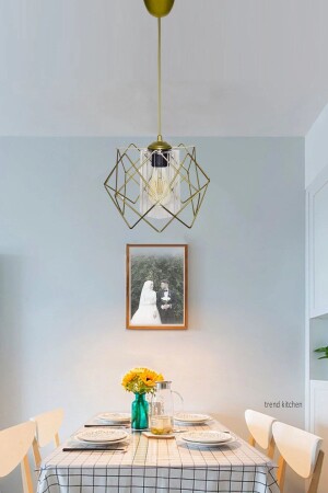 MNZ-Gold تصميم شفاف ميكا الزجاجية الشنابل gldprmtşfmka - Trend Kitchen