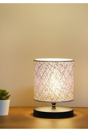 MNZ-Gold String Design Lampshade نسيج صغير من الأقمشة و رؤوس PVC - Homing