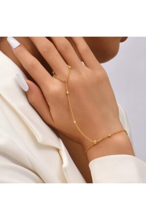 MNZ-Golden Color Ball Chain Shahmaran Accessory اليدية - Takıconcept