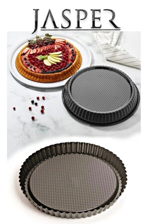 MNZ-Granite Pie Mold كعك كعك قشرة 28 سم Jpr-0123 - Jasper