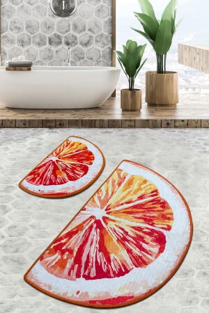 MNZ-Grapefruit حمام السجادة Djt مجموعة 2 - Chilai Home