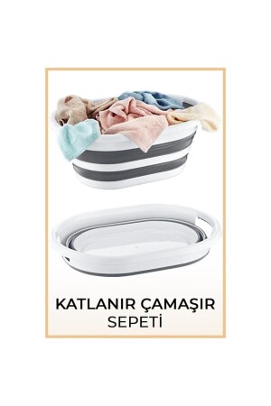 سلة غسيل ملقاة من نوع MNZ-Gray 1254 - HOBBY LİFE