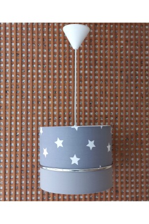 غرفة الأطفال، غرفة الأطفال والطفلين من نوع MNZ-Gray Star شمع واحد مصباح ضوئية معلق 9015 - ONAY AVİZE