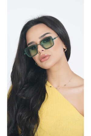 نظارات شمسية يونيسكس من شكل من نوع MNZ-Green Rectangular Yw-2023d YW-2023D - Angel Eyes
