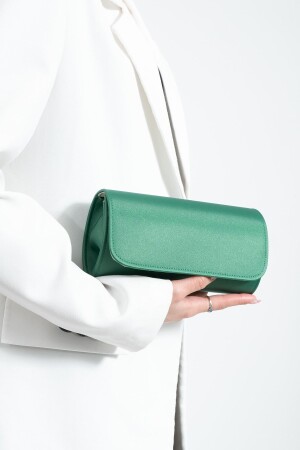 كيس ملابس مساء من الـ MNZ-Green Satin كيس محفظة كيس مكملة كيس كيس - bibags