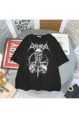ملابس الشوارع من نوع MNZ-Grunge Skull قميص جوثي Mod48 11880 - GALASHOP