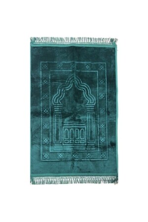 كيس صلاة من طراز MNZ-Hajj World فاخر سميكة وذو قاعدة مضادة للنزلق والكيس 80x120 - Arifan Hediyelik