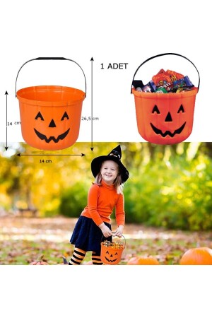 MNZ-Halloween دبابة رسمية الحلوى البلاستيكي جمع السلة 14 سم الحجم الكبير - Partidolu