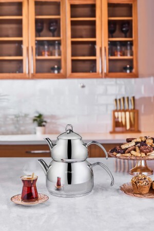 طاولة شاي من فولاذ من طراز MNZ-Helis Midi Set 600. 15.01.1840 - Emsan