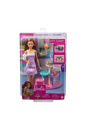 MNZ-HHB70 كوب باربي وقطط لعبة P144515S245 - Barbie