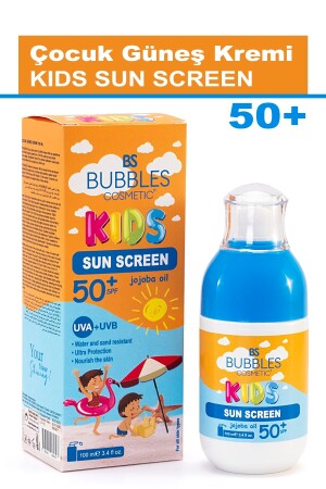 كريم الأطفال من الحماية من الشمس من MNZ-High Sun Protection Sff 50+ 100 ml bs8954 - bs bubbles cosmetic