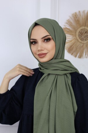 MNZ-Hijab نساء القطن جوز شال نموذج _ خاكي - Feronis