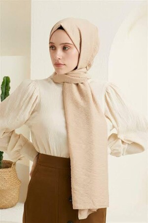 قشرة القطن المشمولة من الـ MNZ-Hijab - لون بيج - لا تظهر - لا تسبب العرق - سهلة الاستخدام - مريحة للغاية - Organic