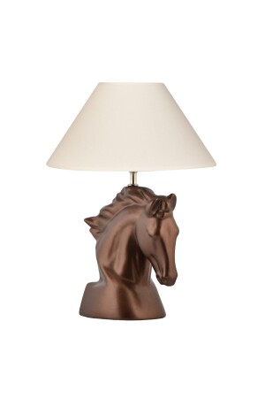MNZ-Horse Ceramic Bronze Lampshade حصان البرونز - Yalılı Seramik