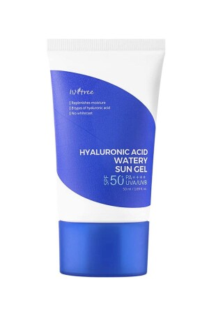 حمض MNZ-Hyaluronic Acid المياه من غيل الشمس 50 مل (مصفح كيميائي، 8 أنواع حمض HYALURONIC، SPF50 حماية الش - Isntree
