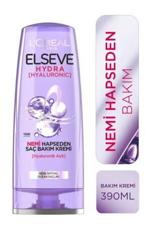 MNZ-Hydra [هيالورونيك] كريم رعاية الشعر المُغلق على الرطوبة 390ml - Elseve