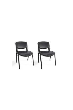 أثاث مكتب MNZ-I وتصميم مكتبة مكتب سوداء تنتظر النموذج الضيف كرسي 2pcs 008 ARJ001834 - Arj