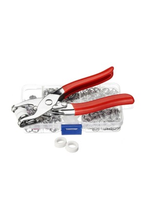 آلة MNZ-İşkur Snap Hand Pliers Metal 9. 5 مم + مجموعة مقبضات Snap 100 قطعة ISKR1164-BTTNST - İşkur Makina