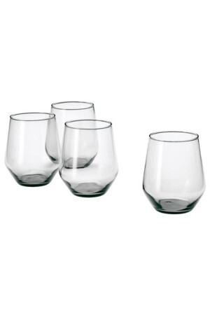 MNZ-Ivrıg 4 قطع 45 كل كوب زجاجي مجموعة رمادي IKEA_IVRIG_4LÜ_GRİ - IKEA